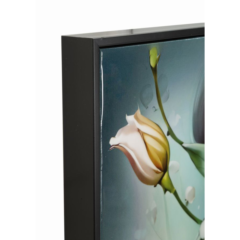 Toile laquée fantaisie A – Explosion créative sur mur (72 x 4 x 102 cm)