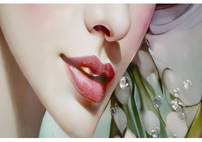 Toile laquée fantaisie A – Explosion créative sur mur (72 x 4 x 102 cm)