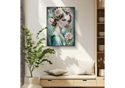 Tela laccata fantasia A – Esplosione creativa sul muro (72 x 4 x 102 cm)