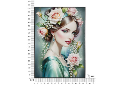 Tela laccata fantasia A – Esplosione creativa sul muro (72 x 4 x 102 cm)