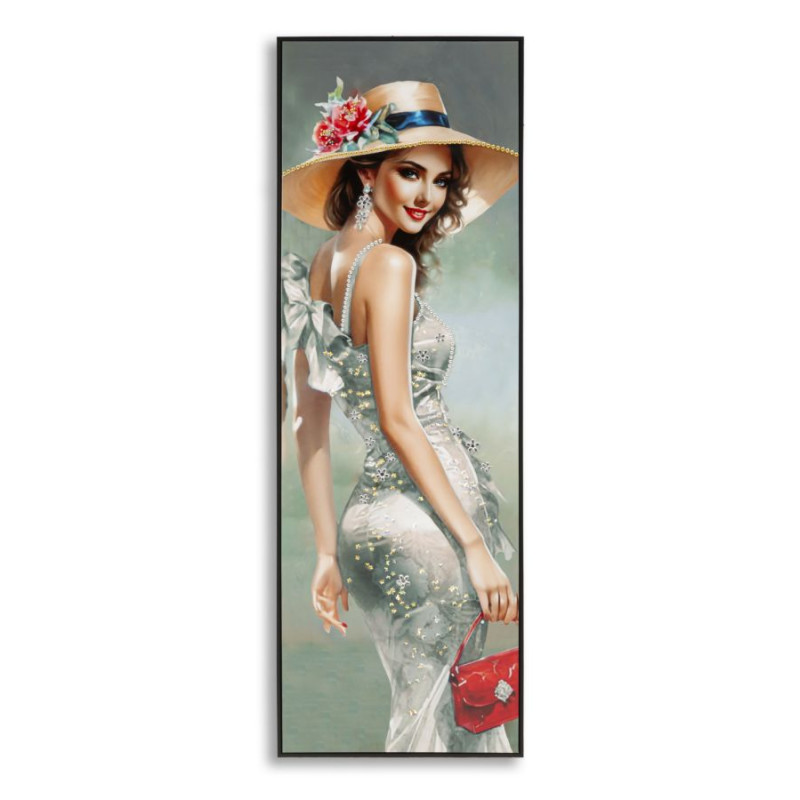 Toile laquée élégante H – Raffinement classique et modernité (52 x 4,5 x 152 cm)