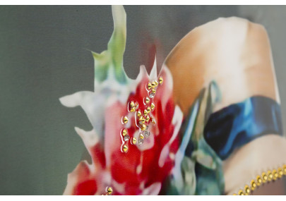 Toile laquée élégante H – Raffinement classique et modernité (52 x 4,5 x 152 cm)