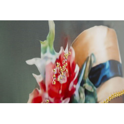 Toile laquée élégante H – Raffinement classique et modernité (52 x 4,5 x 152 cm)