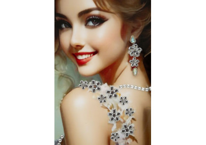 Toile laquée élégante B – Lusso e chic senza tempo (52 x 4,5 x 152 cm)