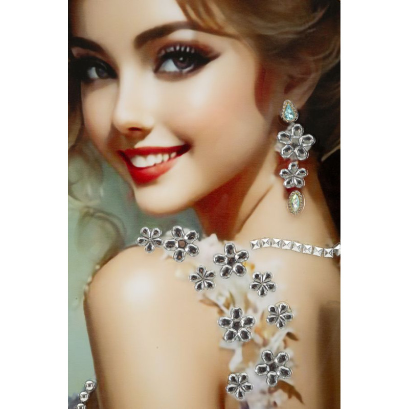 Toile laquée élégante B – Luxe et chic intemporel (52 x 4,5 x 152 cm)