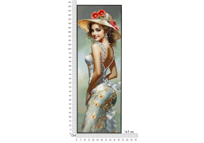 Toile laquée élégante B – Luxe et chic intemporel (52 x 4,5 x 152 cm)