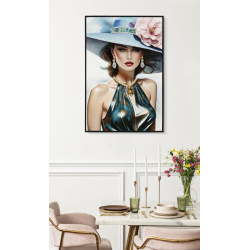 Pintura sobre lienzo lacado PAM A – Diseño y personalidad (62 x 4 x 92 cm)