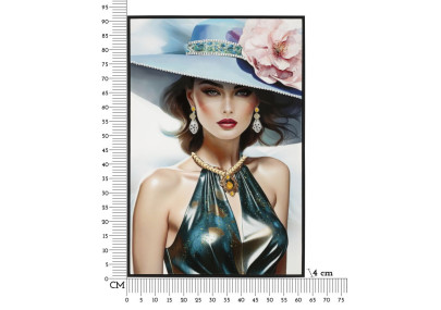 Pintura em tela envernizada PAM A – Design e personalidade (62 x 4 x 92 cm)