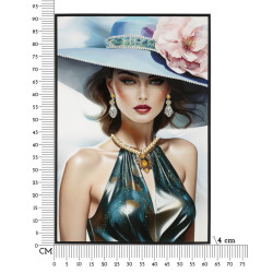 Pintura sobre lienzo lacado PAM A – Diseño y personalidad (62 x 4 x 92 cm)