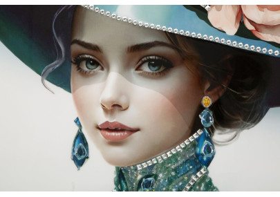 Peinture sur toile laquée PAM B – Élégance et style mural (62 x 4 x 92 cm)