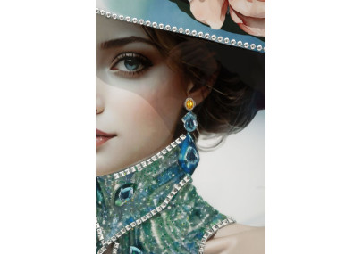 Pintura em tela envernizada PAM B – Elegância e estilo de parede (62 x 4 x 92 cm)