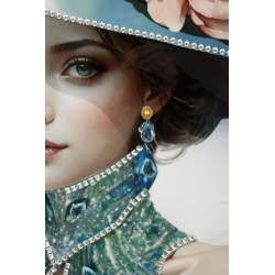 Pittura su tela laccata PAM B – Eleganza e stile murale (62 x 4 x 92 cm)