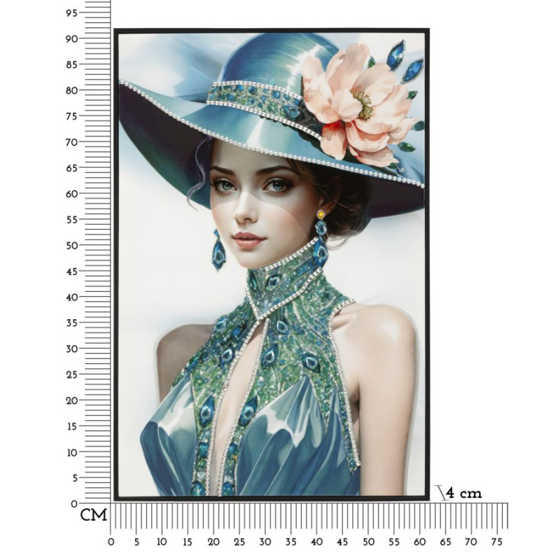 Pittura su tela laccata PAM B – Eleganza e stile murale (62 x 4 x 92 cm)