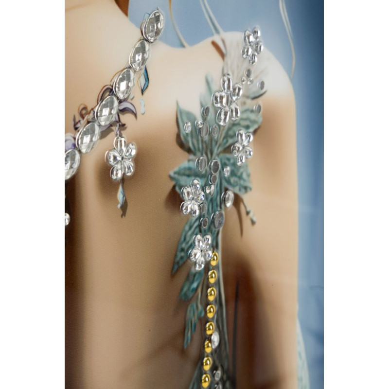 Toile laquée Isabel H – Modernité et sophistication murale (72 x 4 x 102 cm)