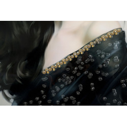 Pittura su tela laccata Dori A – Creatività e design da parete (62 x 4 x 92 cm)