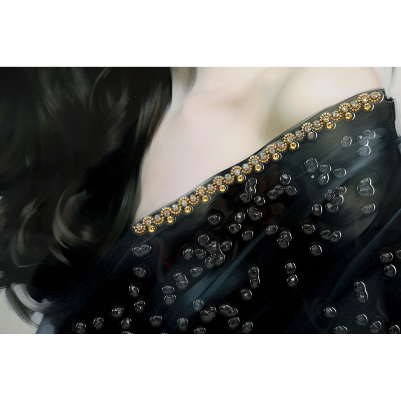 Pintura em tela envernizada Dori A – Criatividade e design de parede (62 x 4 x 92 cm)