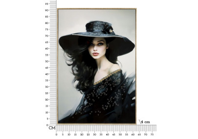 Pintura em tela envernizada Dori A – Criatividade e design de parede (62 x 4 x 92 cm)