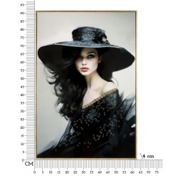 Pintura em tela envernizada Dori A – Criatividade e design de parede (62 x 4 x 92 cm)