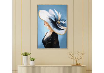 Pittura su tela laccata B – Eleganza e armonia (62 x 4 x 92 cm)