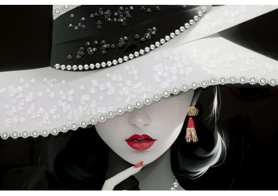 Pintura em tela lacada Marty H – Arte de parede cativante e moderna (62 x 4 x 92 cm)