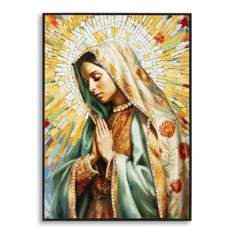 **Italiano:**

Quadro su tela laccata MADENE A – Eleganza contemporanea XXL (72 x 4 x 102 cm)