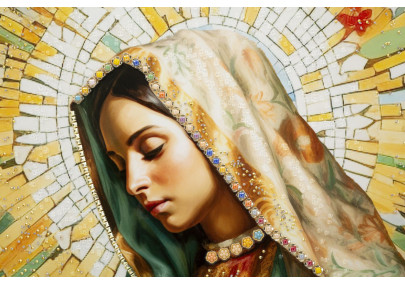 Quadro em tela envernizada MADENE A – Elegância contemporânea XXL (72 x 4 x 102 cm)