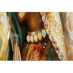 **Italiano:**

Quadro su tela laccata MADENE A – Eleganza contemporanea XXL (72 x 4 x 102 cm)