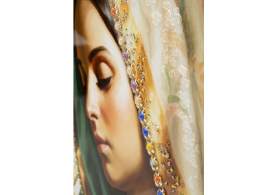 Quadro em tela envernizada MADENE A – Elegância contemporânea XXL (72 x 4 x 102 cm)