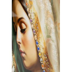 **Italiano:**

Quadro su tela laccata MADENE A – Eleganza contemporanea XXL (72 x 4 x 102 cm)