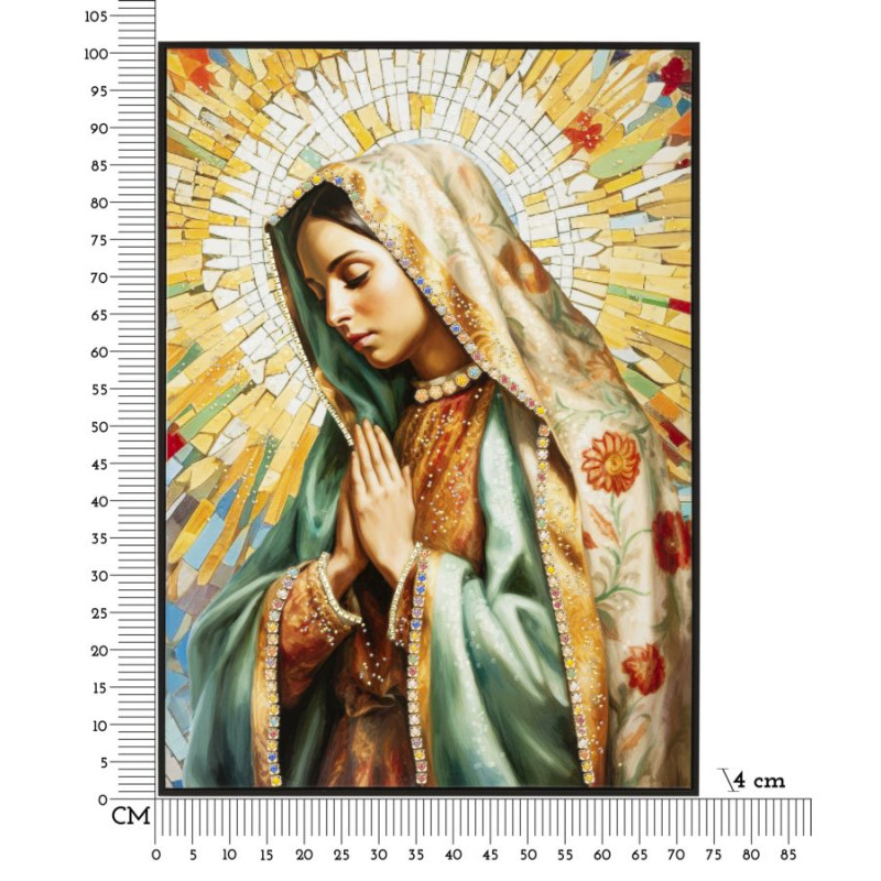 **Italiano:**

Quadro su tela laccata MADENE A – Eleganza contemporanea XXL (72 x 4 x 102 cm)