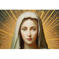 Quadro em tela envernizada MADENE B – Estilo e requinte mural (72 x 4 x 102 cm)