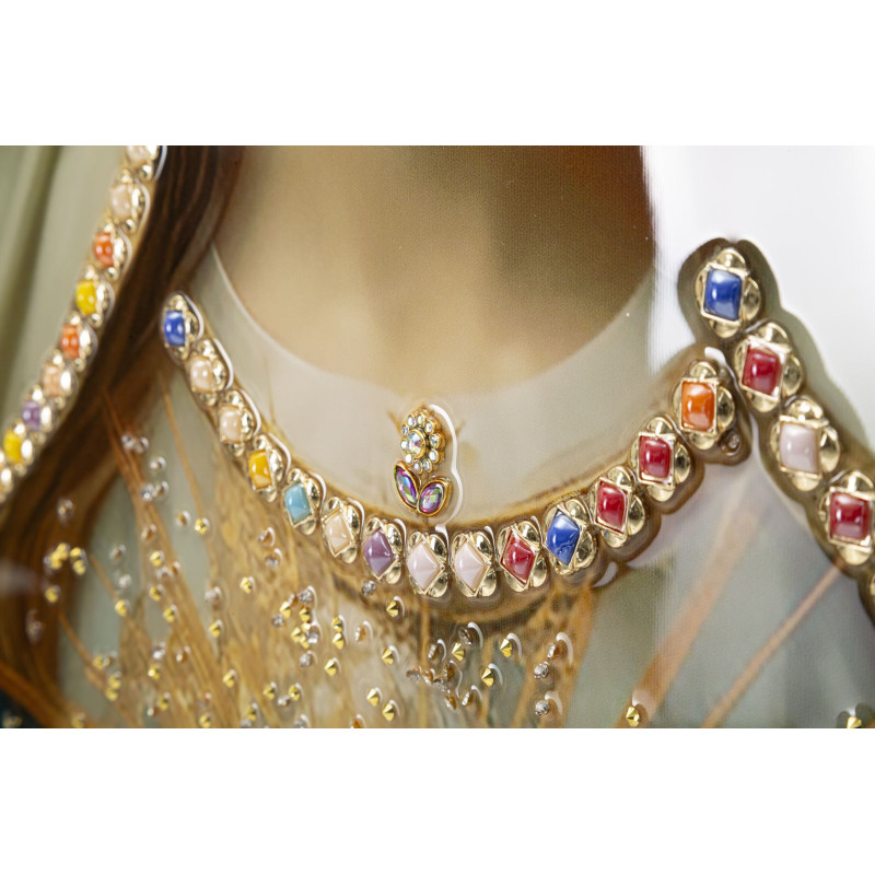 Tableau sur toile laquée MADENE B – Style et raffinement mural (72 x 4 x 102 cm)