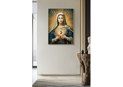 Quadro em tela envernizada MADENE B – Estilo e requinte mural (72 x 4 x 102 cm)