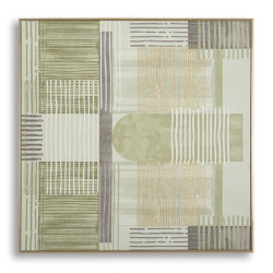 Imprimé sur toile H – Minimalisme et élégance murale (60 x 3 x 60 cm)