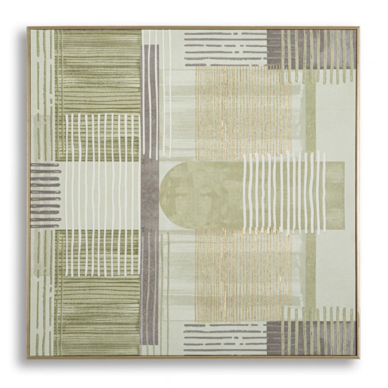 Stampato su tela H – Minimalismo ed eleganza da parete (60 x 3 x 60 cm)