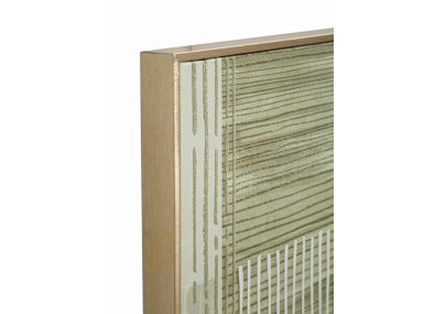 Impreso en lienzo H – Minimalismo y elegancia mural (60 x 3 x 60 cm)