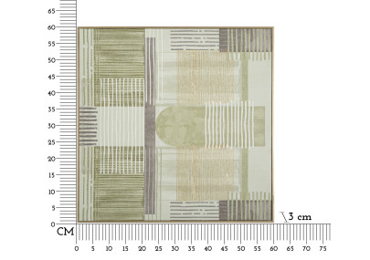 Imprimé sur toile H – Minimalisme et élégance murale (60 x 3 x 60 cm)