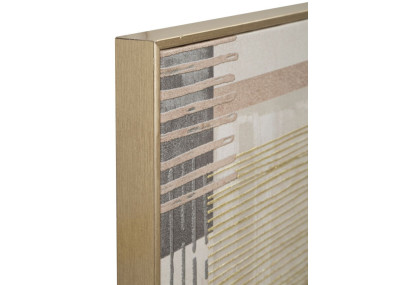 Impressão em tela B – Estilo contemporâneo e subtil (60 x 3 x 60 cm)