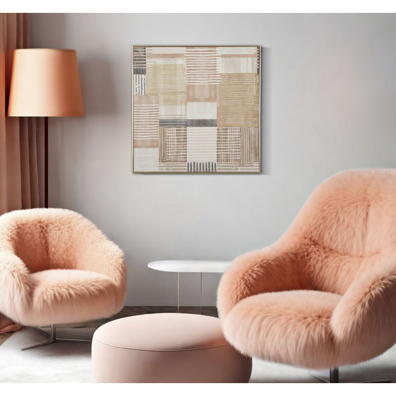 Stampa su tela B – Stile contemporaneo e sottile (60 x 3 x 60 cm)