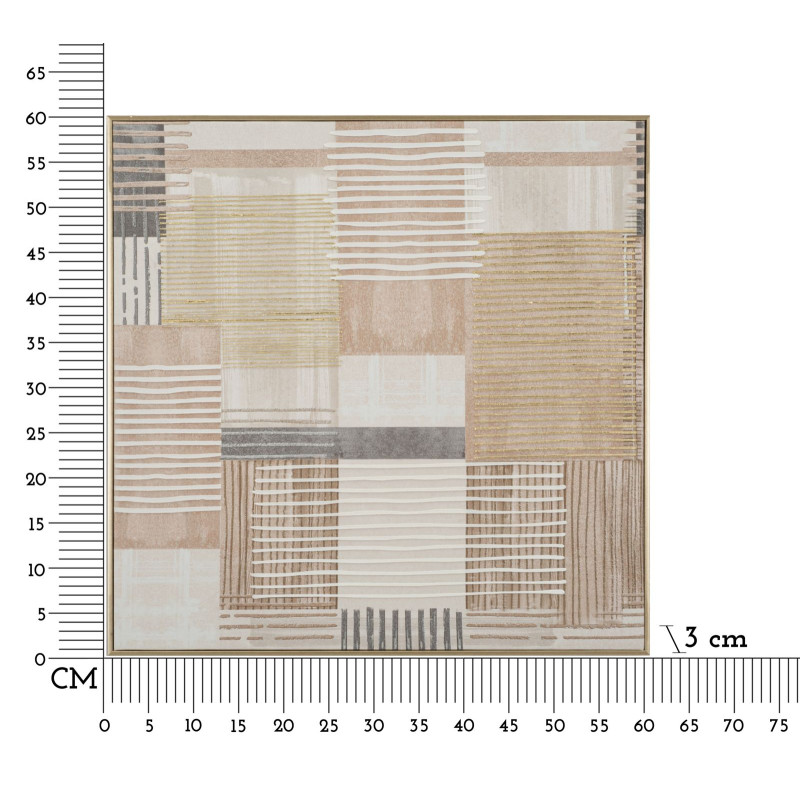 Stampa su tela B – Stile contemporaneo e sottile (60 x 3 x 60 cm)