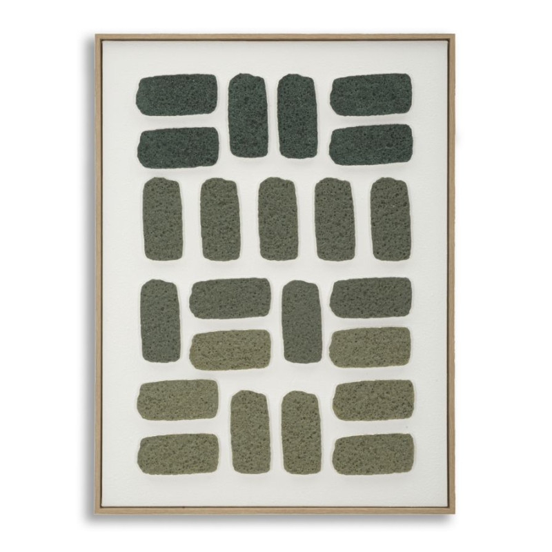 Pintura 3D em tela com moldura H – Profundidade e impacto visual (60 x 2,9 x 80 cm)