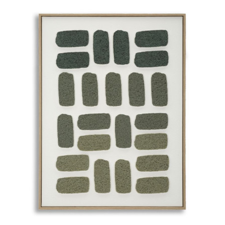 Peinture 3D sur toile encadrée H – Profondeur et impact visuel (60 x 2,9 x 80 cm)