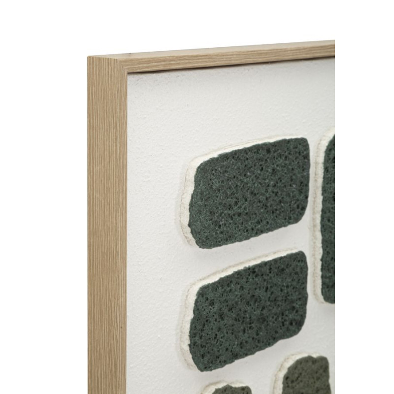 Pintura 3D sobre lienzo enmarcado H – Profundidad e impacto visual (60 x 2,9 x 80 cm)