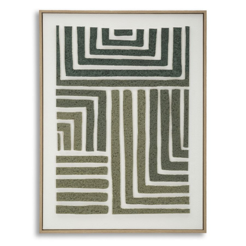 Pintura 3D en lienzo enmarcado B – Efecto espectacular y moderno (60 x 2,9 x 80 cm)