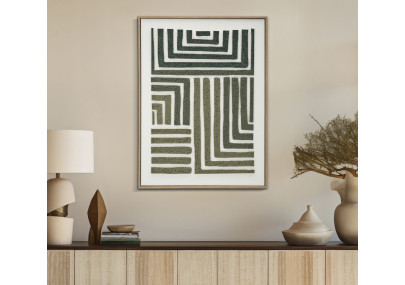 Pintura 3D em tela com moldura B – Efeito espetacular e moderno (60 x 2,9 x 80 cm)