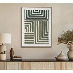 Pintura 3D en lienzo enmarcado B – Efecto espectacular y moderno (60 x 2,9 x 80 cm)