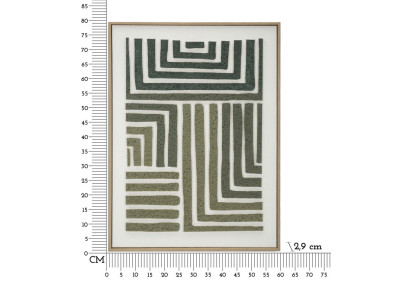 Peinture 3D sur toile encadrée B – Effet spectaculaire et moderne (60 x 2,9 x 80 cm)