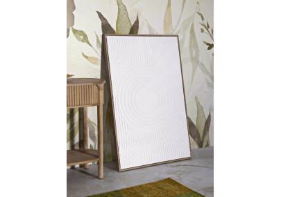 Pintura sobre lienzo Simplicidad A – Sobriedad y finura XXL (80 x 3,8 x 120 cm)