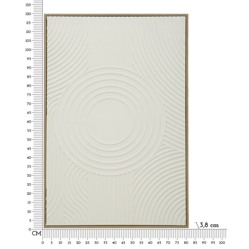 Peinture sur toile Simplicité A – Sobriété et finesse XXL (80 x 3,8 x 120 cm)
