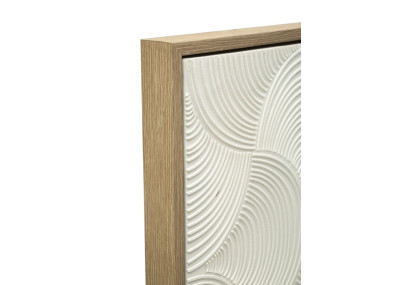 Corniche dorée peinte sur toile H – Luxe et raffinement décoratif (50 x 3 x 70 cm)